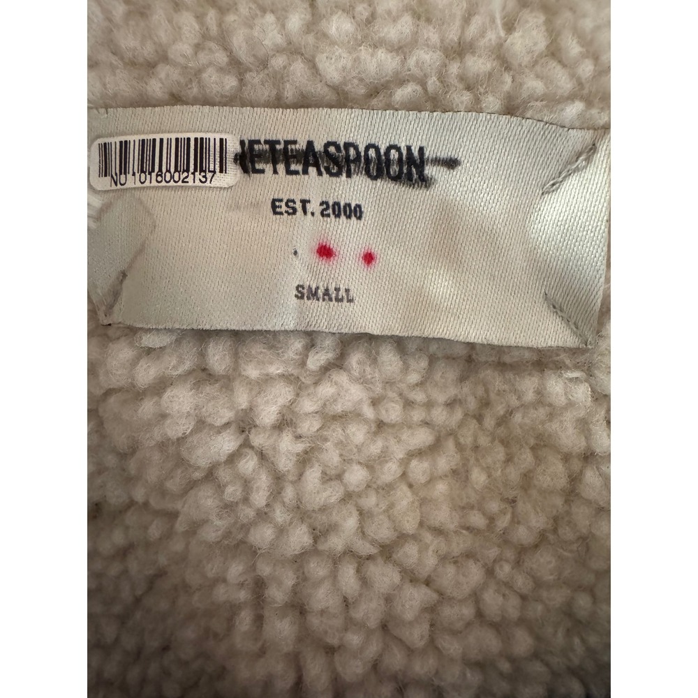 One Teaspoon Green Colorblock Patchwork Faux Shea… - image 2